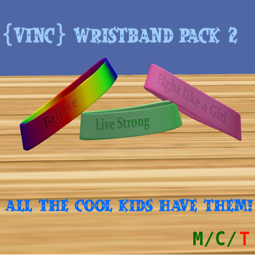 {VINC} Wristband Pack 2 - Boxed