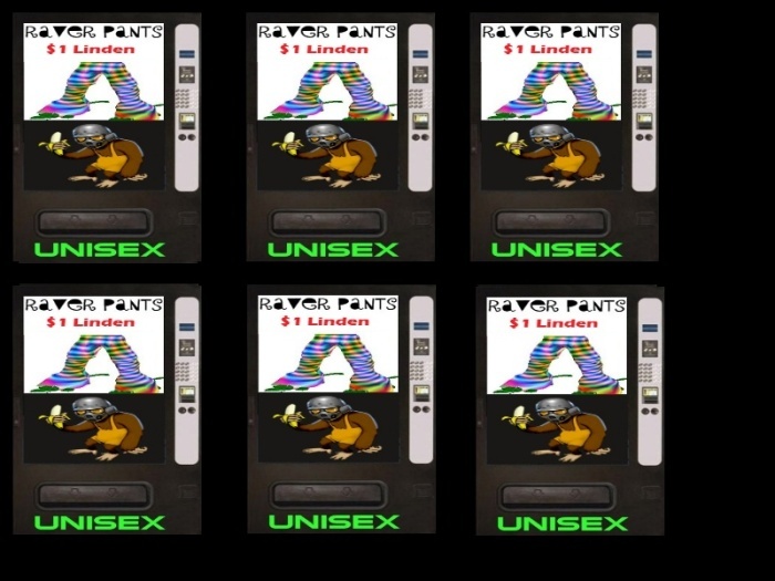 Zeno- Raver pants vending machine-* AWEsome Vending machine  * pay me business club owner 