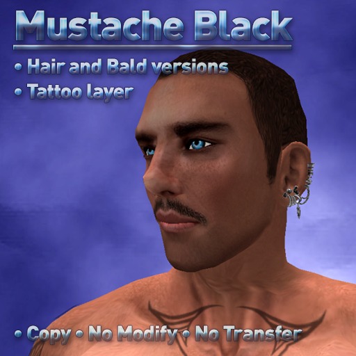 Roby'style Mustache Black