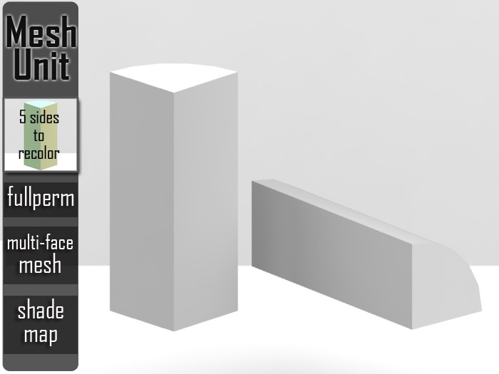 Mesh Unit: Full Perm ➔ Multi-purpose 1/4 cylinder (multi-face) + shade map