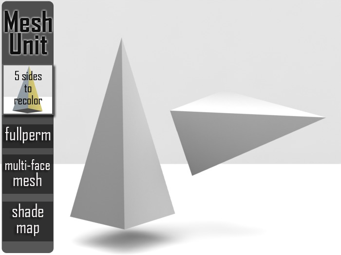 Mesh Unit: Full Perm ➔ Multi-purpose pyramid#4 (multi-face) + shade map