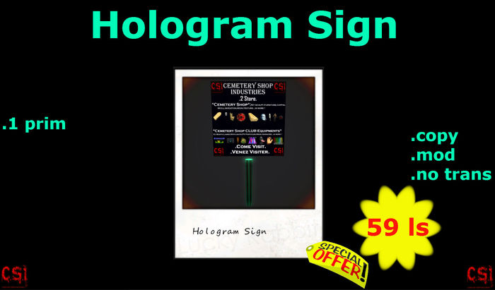 Hologram Sign (box)