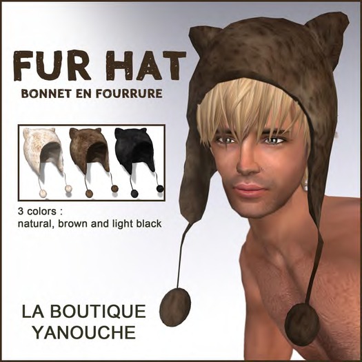 Yanouche Mesh fur hat