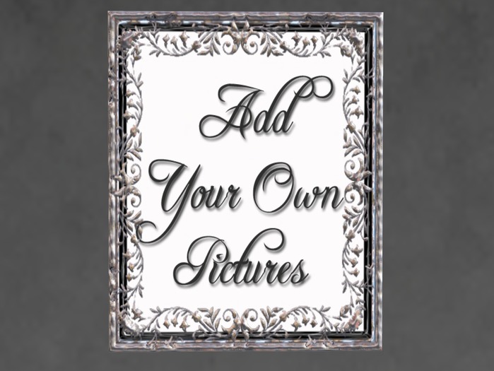 N1C Creations Digital Frame Chrome Lace