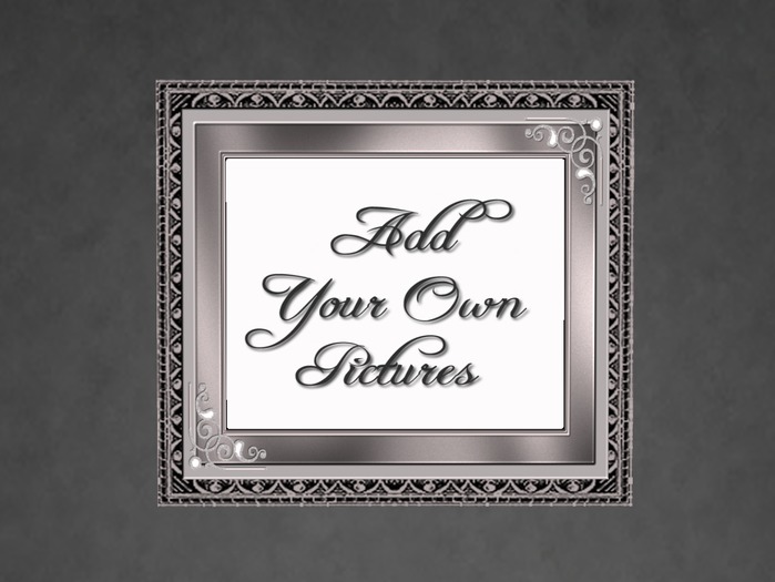 N1C Creations Digital Frame Silver Scroll 