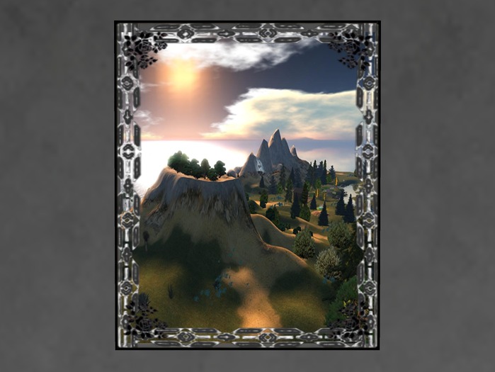 N1C Creations Digital Frame Black Glass