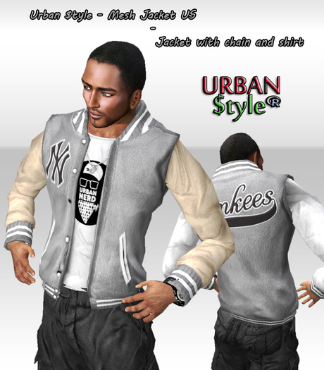 Urban $tyle - Jacket US Gray 