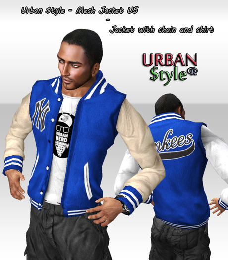 Urban $tyle - Jacket US Blue 