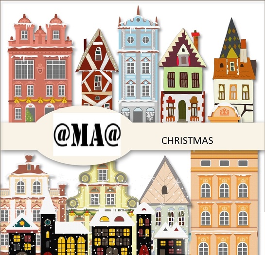 @MA@ TEXTURES CHRISTMAS HOUSE TEXTURE 