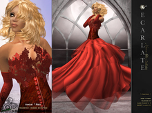 Angie - Red -  Dress Gown Formal - Robe