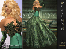 Angie - Green - Dress Gown Formal - Robe