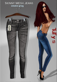 TuTy's - Fitted Mesh Skinny jeans - Smoke gray
