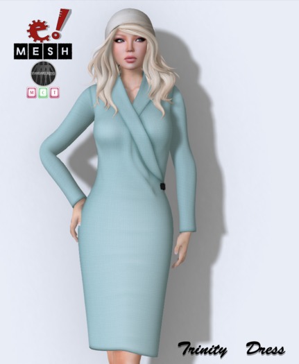 e! Trinity Sweater Dress (Aqua)