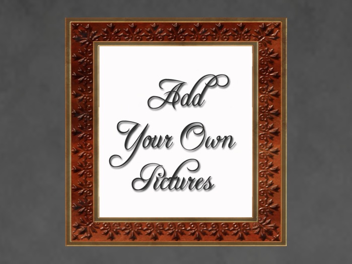 N1C Creations Digital Frame Antique Wood2 