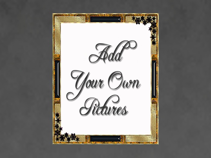 N1C Creations Digital Photo Frame Black Stars