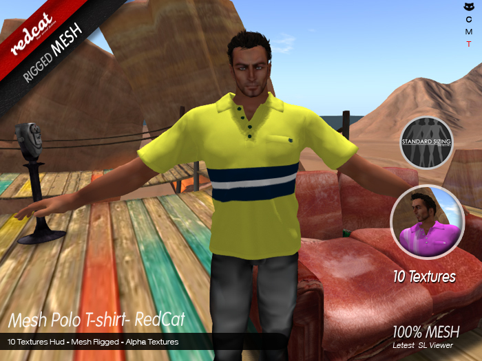 Mesh Polo Shirt ( With Free Mesh Watch ) - RedCat
