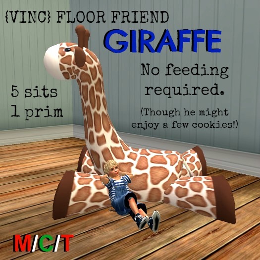 {VINC} Floor Friend - Giraffe - Boxed