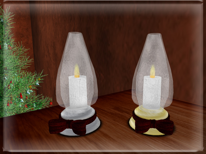 ::BnB:: Christmas table lamp~ red