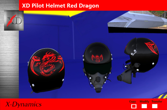 XD Pilot Helmet Red Dragon