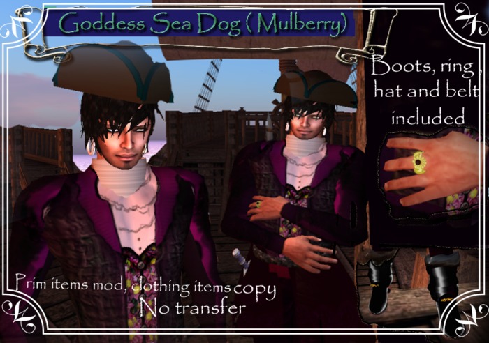 Goddess Sea Dog ( Mulberry)