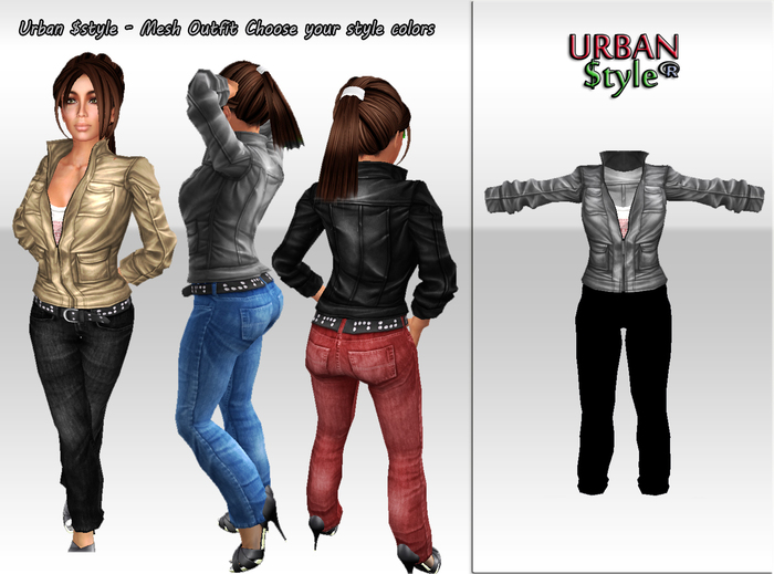 Urban $tyle - Mesh Jacket Gray (For Outfit) 
