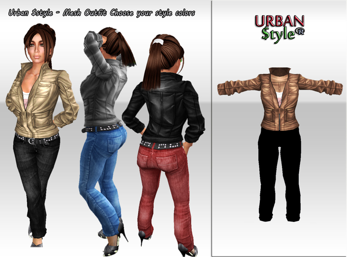 Urban $tyle - Mesh Jacket Brown (For Outfit) 