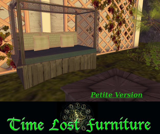 Petite Wooden Rustic Cuddle Patio Seating