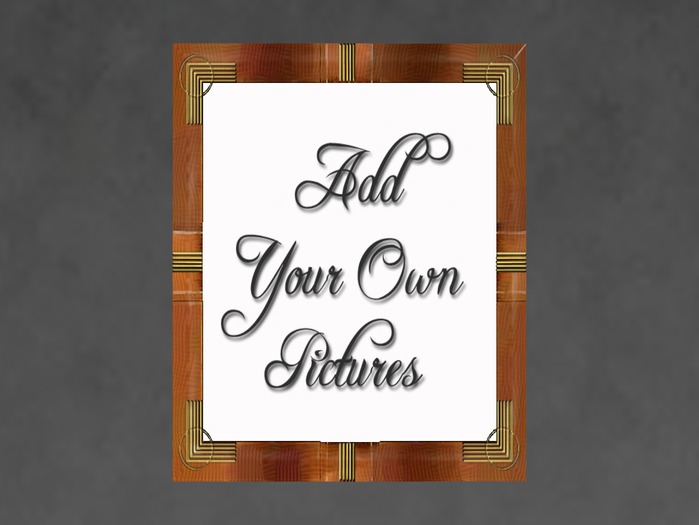 N1C Creations Digital Photo Frame Wood & Oil