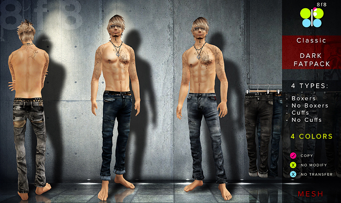 Classic DARK Jeans FATPACK