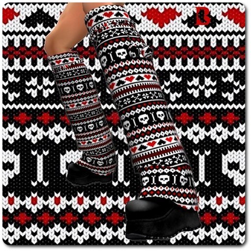 Blackburns R-Mesh Heart & Skull Knit Boots