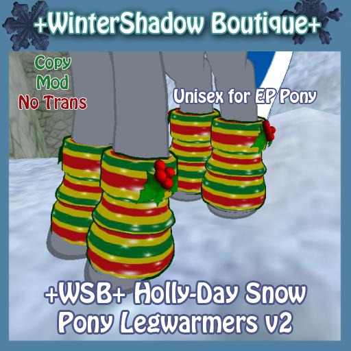 +WSB+ Holly-Day Snow Pony Legwarmers v2 (boxed)