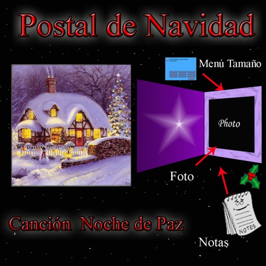 POSTAL MUSICAL NAVIDAD 4 box