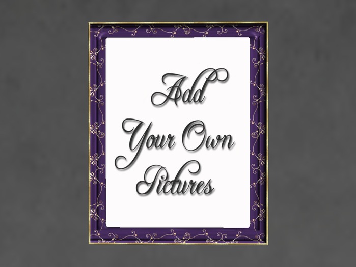 N1C Creations Digital Photo Frame Royal Purple