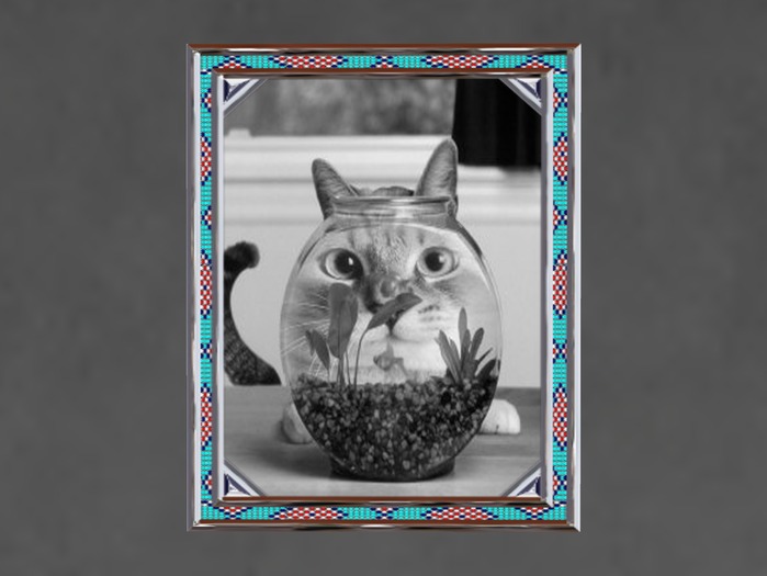 N1C Creations Digital Photo Frame Native Beads