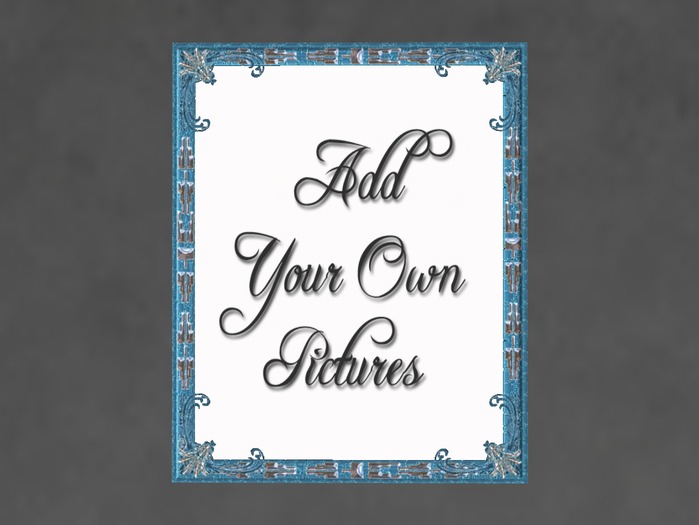 N1C Creations Digital Photo Frame Aqua Fantasy 