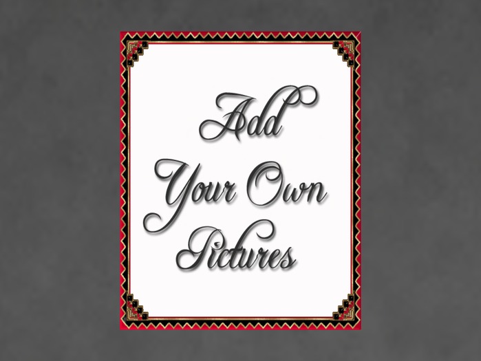 N1C Creations Digital Photo Frame Red +Black