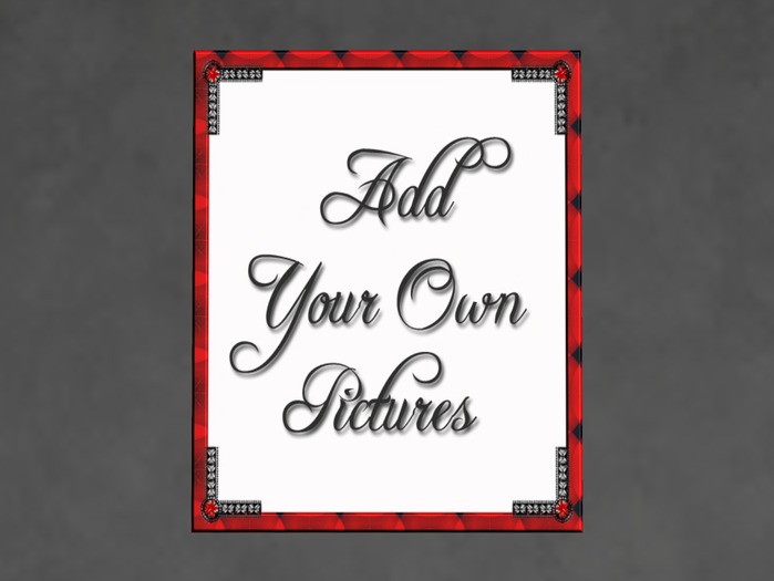 N1C Creations Digital Photo Frame Red Mystery