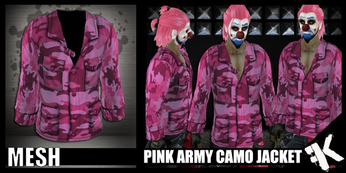 FK! - Pink Army Camo Jacket