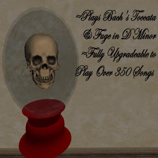 The Arcadian Minstrel - Skull Globe