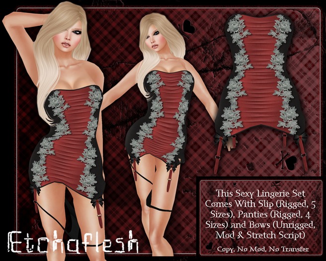 DEMO [Etchaflesh] Bombshell Lingerie Set
