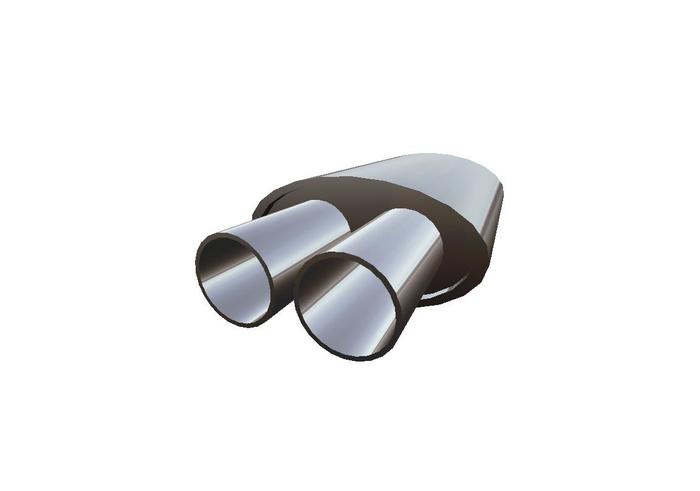 Muffle Twin pipes Mesh full perm