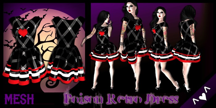 ^v^DRBC^v^Poison Cutie Retro Dress