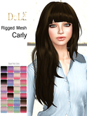 =DeLa*= Mesh Hair "Carly" Dipped Party Colors