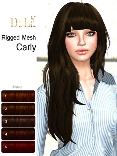 =DeLa*= Mesh Hair "Carly" Reds