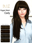 =DeLa*= Mesh Hair "Carly" Dark Browns