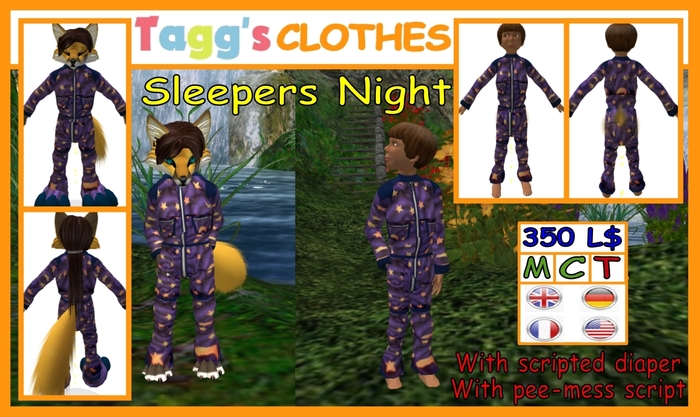 Tagg's ONESIE Night (with diaper, underwear)