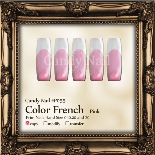 Candy Nail #P055 Color French Pink