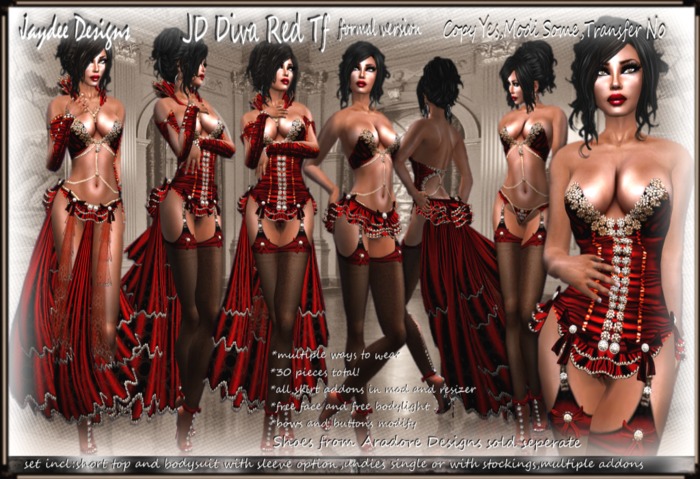 JD DIVA RED FORMAL TF 