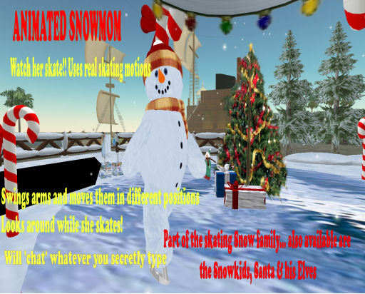 Animated Skating SnowMom (BOXED)