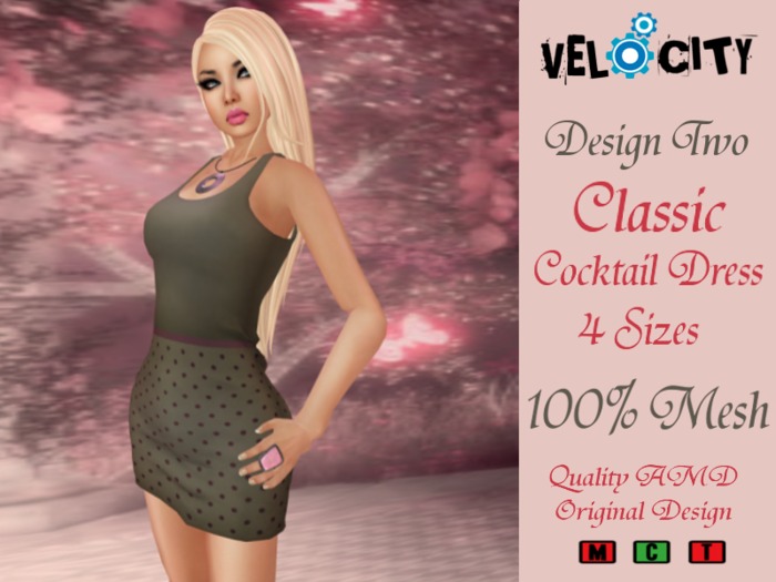 VELOCITY Design Two Cocktail Dress